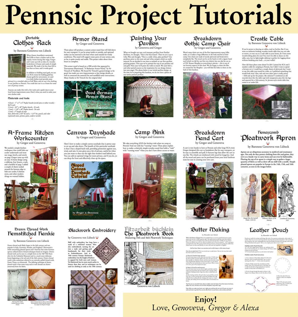 Pennsic Project Tutorials